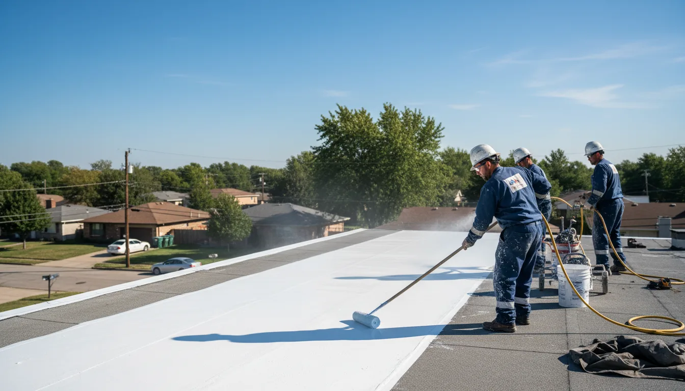 Commercial roof coating in Vershire, VT near me